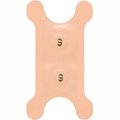 Fabrication Enterprises Freedom-Stim Dysphagia Electrodes W/ Snaps, Tan Foam, 2" x 3.5" Butterfly, 12/Pack 13-1273-12